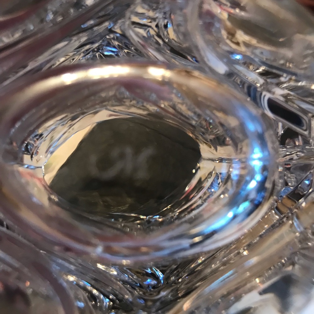 MIKASA SIGNED CRYSTAL VASE 1980s - Picture 5 of 13